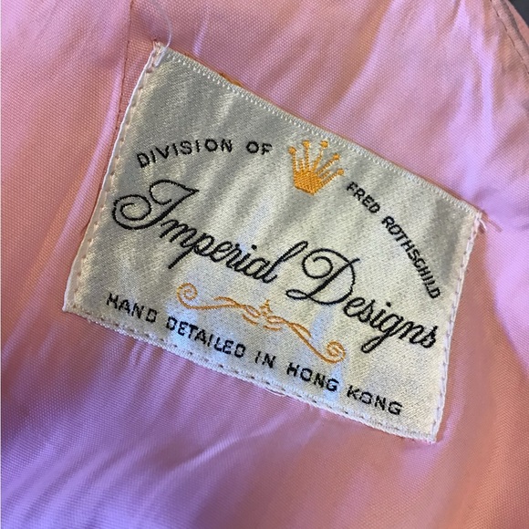 Vintage 60s Pink Drop Waist Mod Beaded Cocktail Dress - Picture 8 of 8